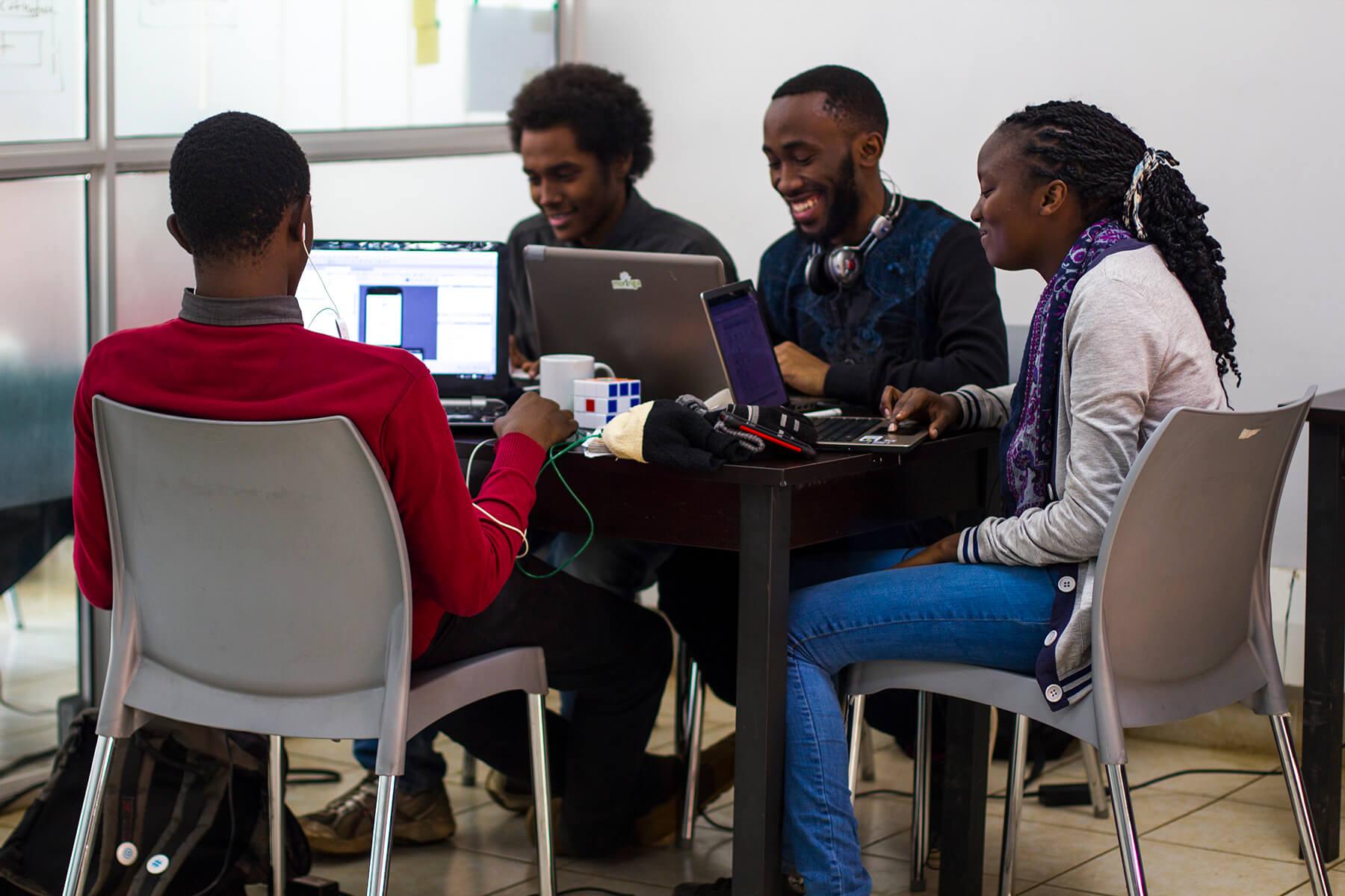Students learning
